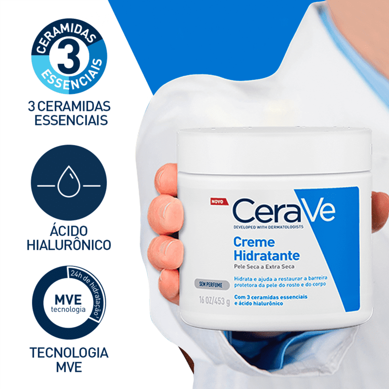 Kit CeraVe Hidratação e Limpeza Facial com 2 Produtos