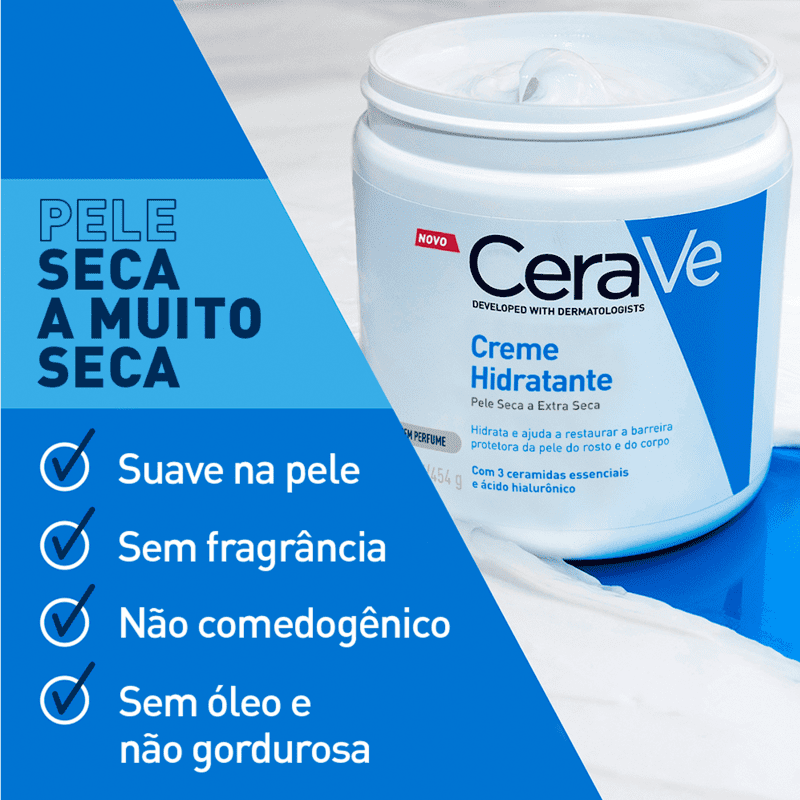 Kit CeraVe Hidratação e Limpeza Facial com 2 Produtos